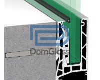 Зажимной профиль для стеклянных ограждений от производителя ДомГласс