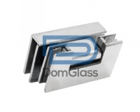 Петля «ДГФ-304 PSS» стекло-стекло 90° без фаски, нержавеющая сталь полированная